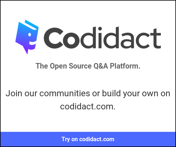 Codidact network