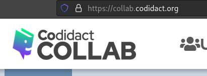Desktop Collab question list page with padlock